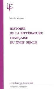 HISTOIRE DE LA LITTERATURE FRANCAISE DU XVIIIEME SIECLE