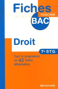Droit 1re et Tle STG