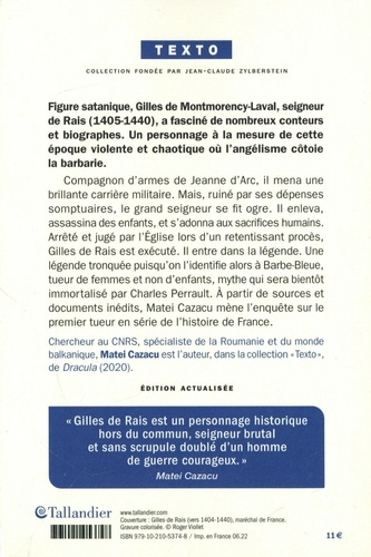 Gilles de Rais. Grand seigneur et tueur en série  édition actualisée