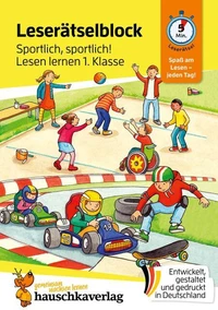 Lese-Rätselblock – Sportlich, sportlich! Lesen lernen 1. Klasse