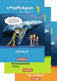mathewerkstatt 1. Schülerbuch mit Rechenbausteine-Training und Materialblock. Mittlerer Schulabschluss Baden-Württemberg - Arbeitsmaterial mit Wissensspeicher.