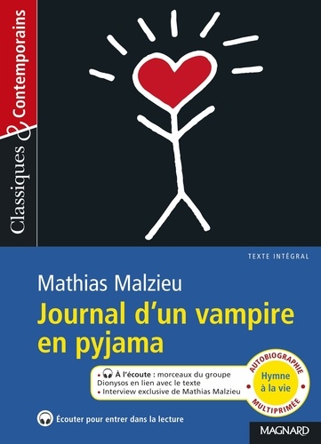 Journal d'un vampire en pyjama de Mathias Malzieu - Poche - Livre - Decitre