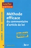 Mathieu Diruit - Méthode efficace du commentaire d'article de loi.