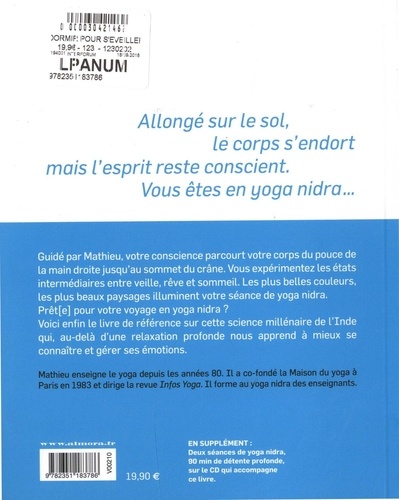 Dormir pour s'éveiller. Le yoga nidra traditionnel  avec 1 CD audio MP3