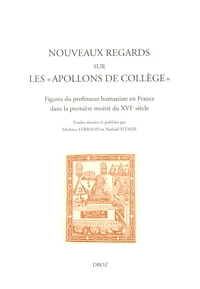 Nouveaux regards sur les "Apollons de collège"