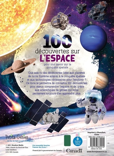 100 découvertes sur l'espace. Pour tout savoir sur la conquête spatiale