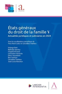 Etats généraux du droit de la famille V