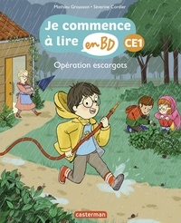Mathieu Grousson et Séverine Cordier - Je commence à lire en BD - CE1  : Opération escargots.