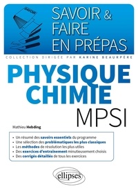 Mathieu Hebding - Physique chimie mpsi.