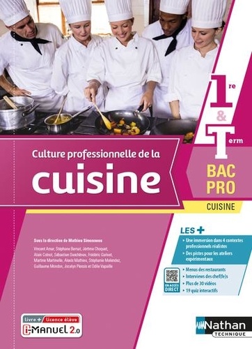 Mathieu Simonneau - Culture professionnelle de la cuisine 1re & Tle Bac Pro.