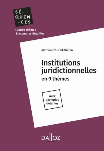 Institutions juridictionnelles  Edition 2022