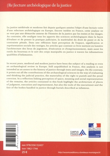 (Re)lecture archéologique de la justice en Europe médiévale et moderne