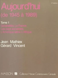 Aujourd'hui Tome 1