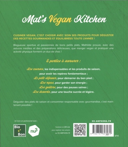 Mat's vegan kitchen. Des recettes 100% vegan pour les sportifs !