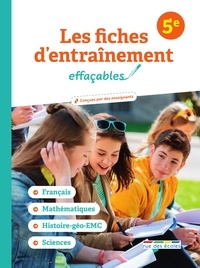 Mathilde Schuhmacher et Aurélie Cronier - Les fiches entraînement effaçables 5e.