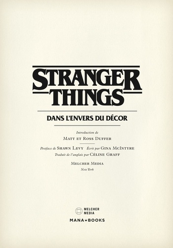 Stranger Things - Dans l'envers du décor de Matt Duffer - Grand Format -  Livre - Decitre