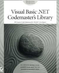 Matt Tagliaferri - Visual Basic .Net Codemaster'S Library, Includes Cd-Rom.