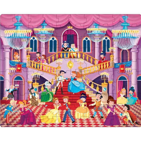 Le bal des princesses. Avec un livre, un puzzle géant et un poster