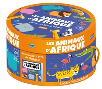 Matteo Gaule et Sarah Negrel - Les animaux d'Afrique - Livre + Puzzle géant.