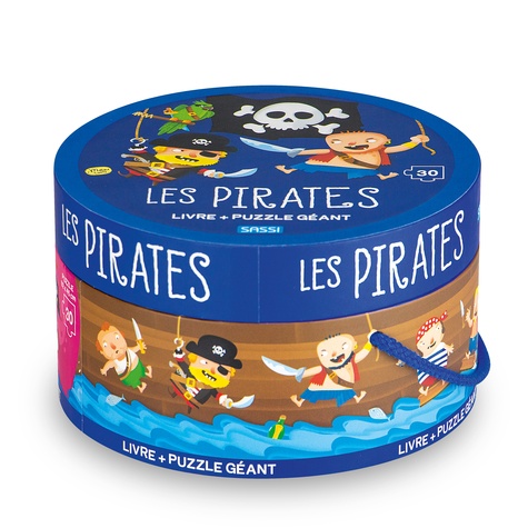 Les pirates. Livre + puzzle géant (30 pièces)