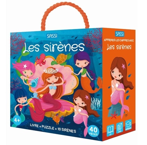 Les sirènes. Avec 1 puzzle et 10 sirènes