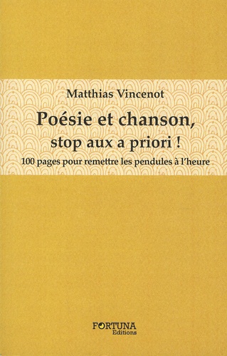 Matthias Vincenot - Poésie et chanson, stop aux à priori !.