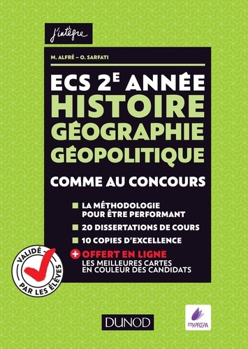 Matthieu Alfré et Olivier Sarfati - ECS 2e année Histoire Géographie Géopolitique - Comme au concours.