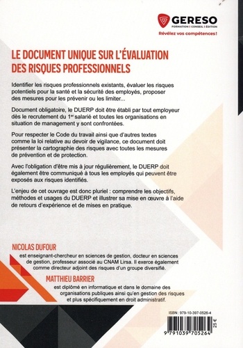 Le document unique sur l'évaluation des risques professionnels