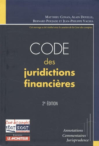 Matthieu Conan - Code des juridictions financières.
