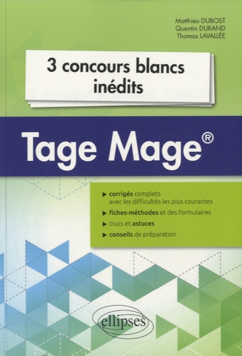 3 concours blancs Tage Mage