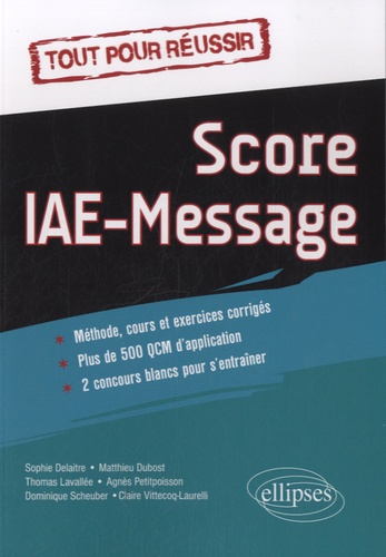 Tout pour réussir, score IAE-message