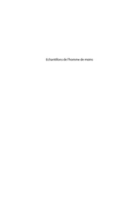 Echantillons de l’homme de moins