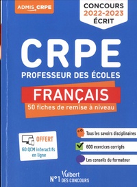 Matthieu Verrier et Catherine Dolignier - CRPE Professeur des écoles Français - 50 fiches de remise à niveau.