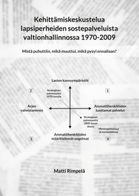 Matti Rimpelä - Kehittämiskeskustelua lapsiperheiden sostepalveluista valtionhallinnossa 1970-2009. - Mistä puhuttiin, mikä muuttui, mikä pysyi ennallaan?.