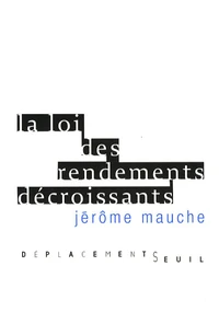 La loi des rendements décroissants