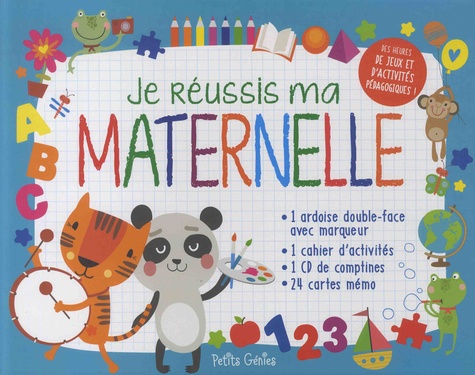 Maud Brougère et Rachel Pilon - Je réussis ma maternelle - Avec 1 ardoise double-face et 1 marqueur. 1 CD audio