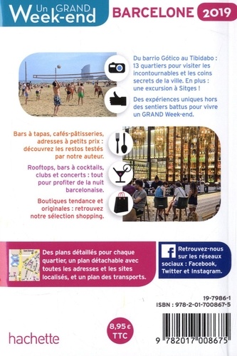 Un grand week-end à Barcelone  Edition 2019 -  avec 1 Plan détachable - Occasion