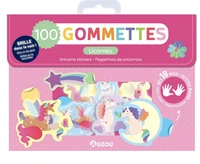Ma pochette de 100 gommettes Licornes qui brillent dans le noir