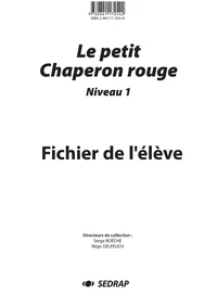 Petit chaperon rouge - fichier gs