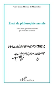 Essai de philosophie morale