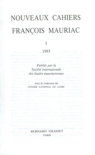 Nouveaux cahiers François Mauriac n°01