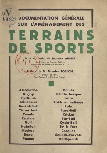 Documentation générale sur l'aménagement des terrains de sports