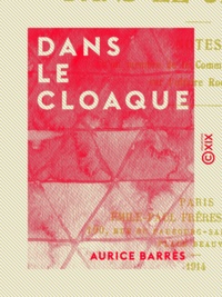 Maurice Barrès - Dans le cloaque - Notes d'un membre de la Commission d'enquête sur l'affaire Rochette.