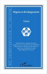 Maurice Catin - Région et Développement N° 43-2016 : Varia.