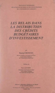 Les relais dans la distribution des crédits budgétaires d'investissement