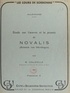 Maurice Colleville - Étude sur l'œuvre et la pensée de Novalis (Heinrich von Ofterdingen) (2).