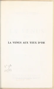 La Vénus aux yeux d'or
