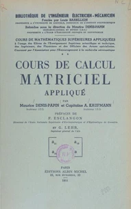 Cours de Calcul matriciel appliqué (2)