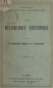 La métaphysique scientifique