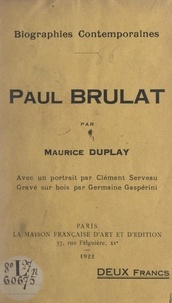 Maurice Duplay et Germaine Gaspérini - Paul Brulat.